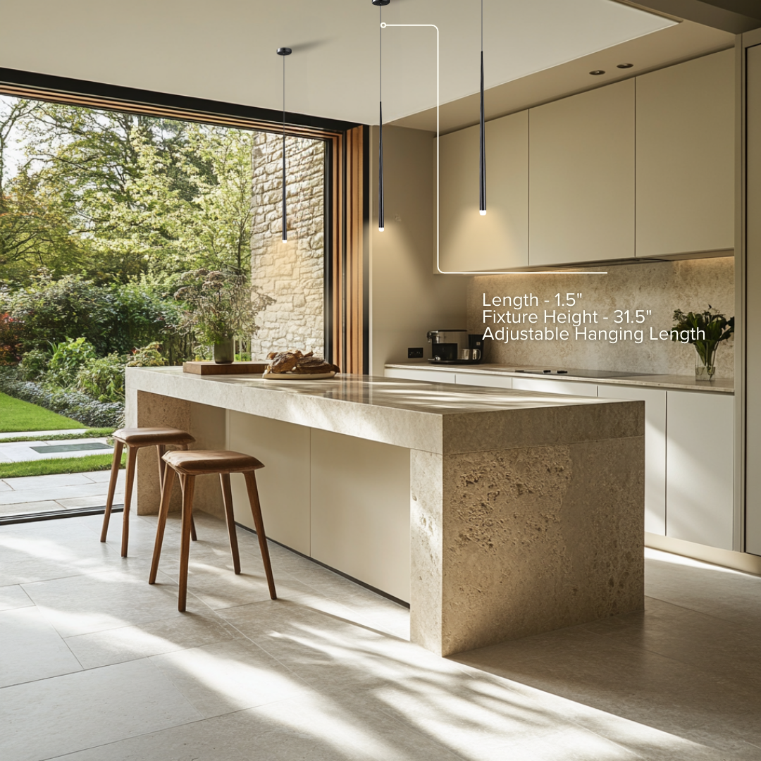 ECLIPTA™⎪Elegant Drop-Shaped Pendant Light with Adjustable Warm Glow