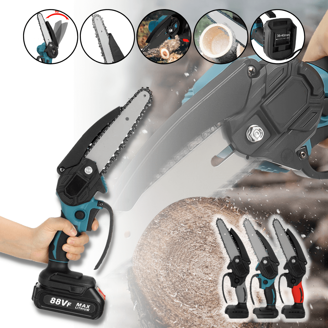 Stormblade Electric Mini Chainsaw – Lightweight 1200W Pruner for 18V Makita Batteries