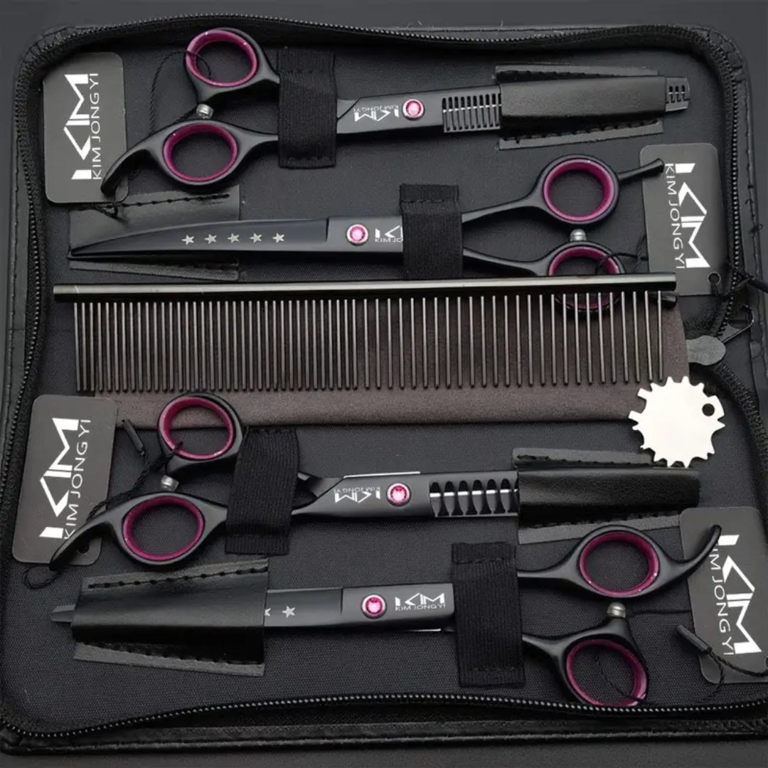 PrecisionPaw – Pet Grooming Scissors Set for Precise Fur Trimming