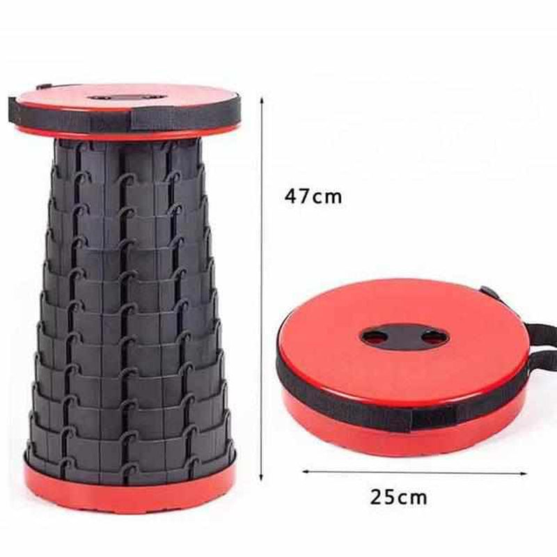 Telescopic Folding Stool – Adjustable Portable Seat for Indoor & Outdoor Comfort