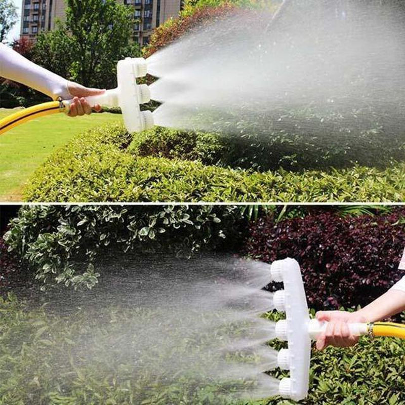 Flowerhose Irrigation Sprayer – Adjustable 3/5 Head Garden Watering System for Gentle, Even Coverage