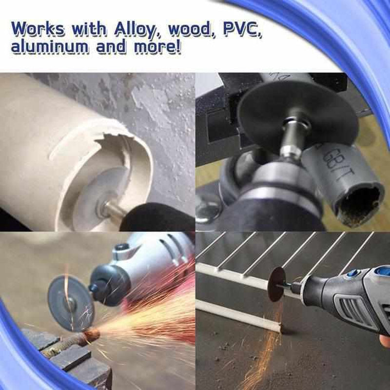 6-Piece Circular Saw Blade Set – High-Speed Steel Cutting Discs for Drills | Wood, Metal & Plastic