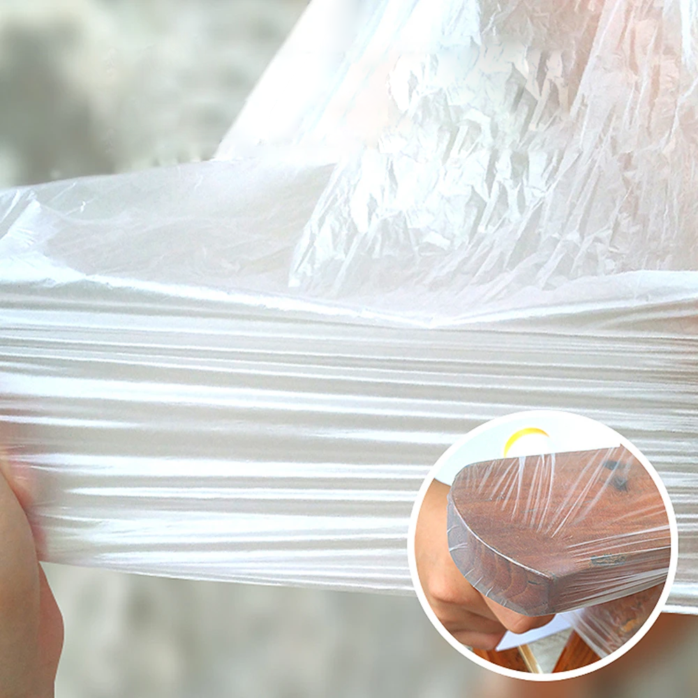 Protective Film with Adhesive Tape – Tear-Resistant Surface Cover for Renovation & Painting