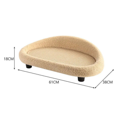 CosyCat Retreat – Modern Cat Bed & Sisal Scratching Basket for Stylish Homes