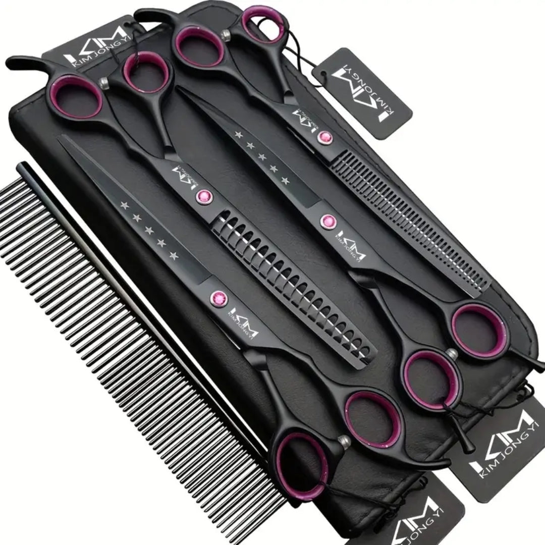 PrecisionPaw – Pet Grooming Scissors Set for Precise Fur Trimming