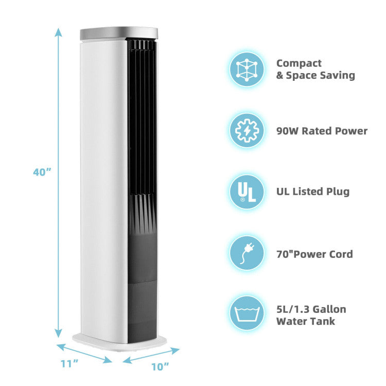 Compact 3-in-1 Evaporative Cooler – Portable Air Fan with Adjustable Timer | Efficient Cooling | For Indoor Daily Use