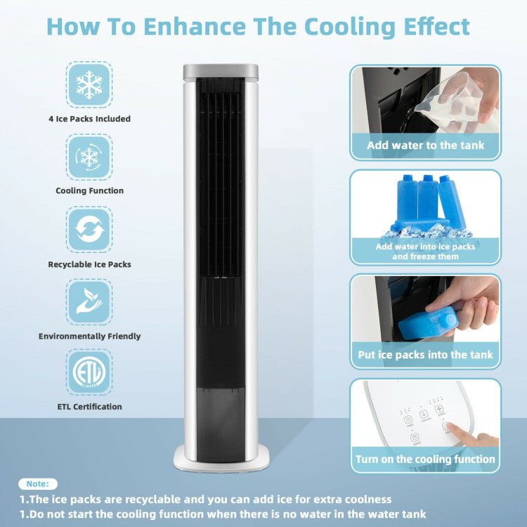 Compact 3-in-1 Evaporative Cooler – Portable Air Fan with Adjustable Timer | Efficient Cooling | For Indoor Daily Use