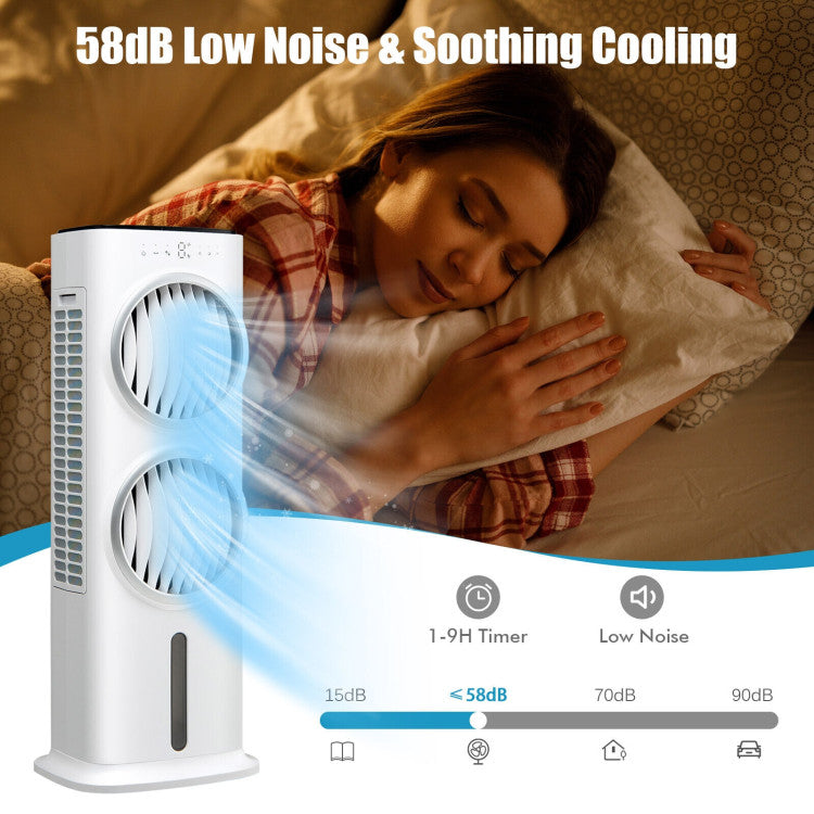 Remote-Controlled Evaporative Cooler – 3-in-1 Air Fan with 9-Hour Timer Setting | Flexible Airflow | For Personalized Home Comfort