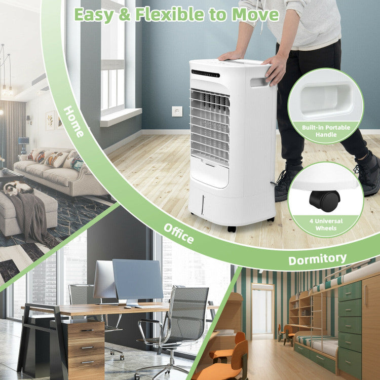 Smart 4-in-1 Evaporative Cooler – Compact Portable Air Fan with Timer & Adjustable Modes | Efficient Breeze | For Personal & Room Use