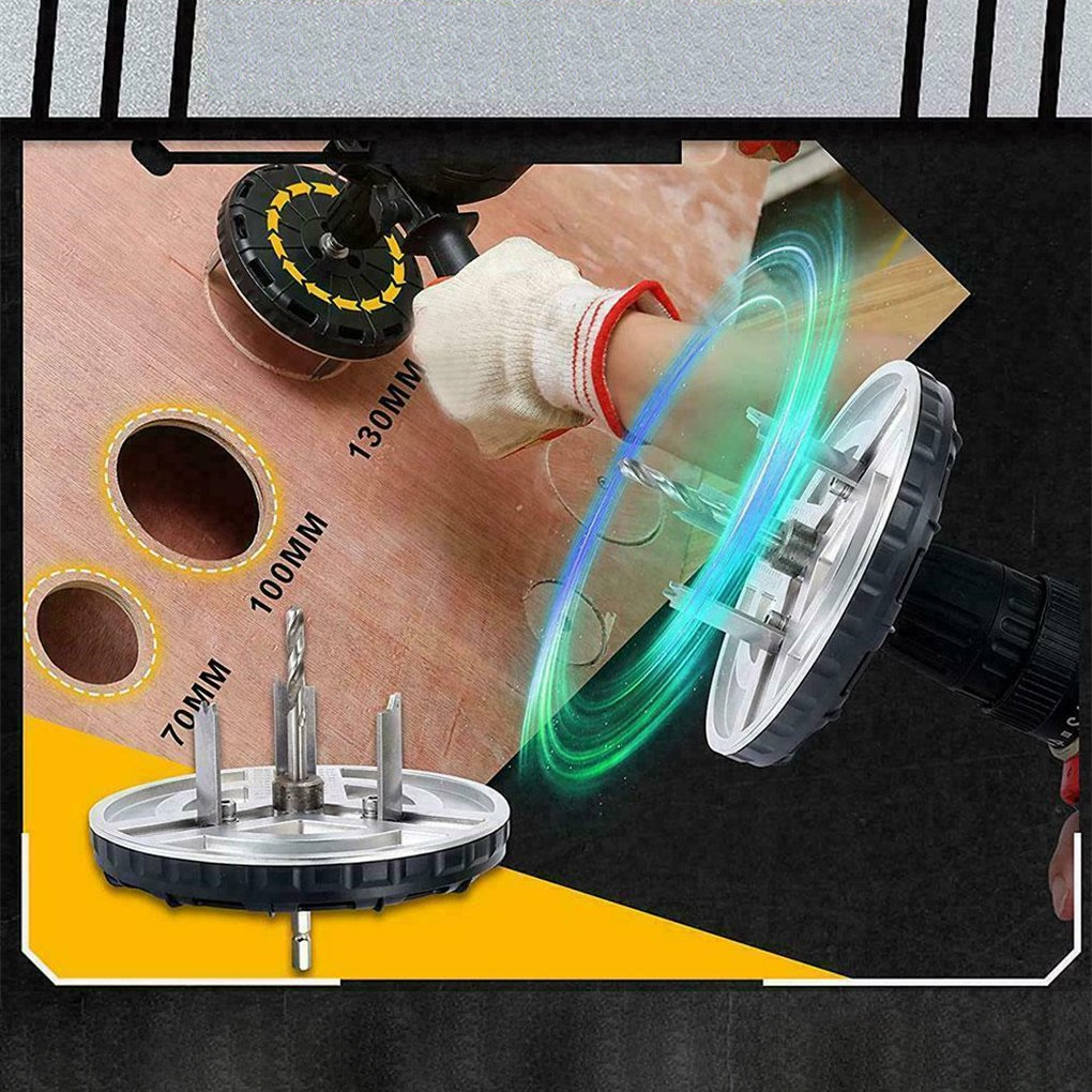 Adjustable Ponsaw – Precision Hole Cutter with 4.5–13 cm Diameter for Wood & Plastic