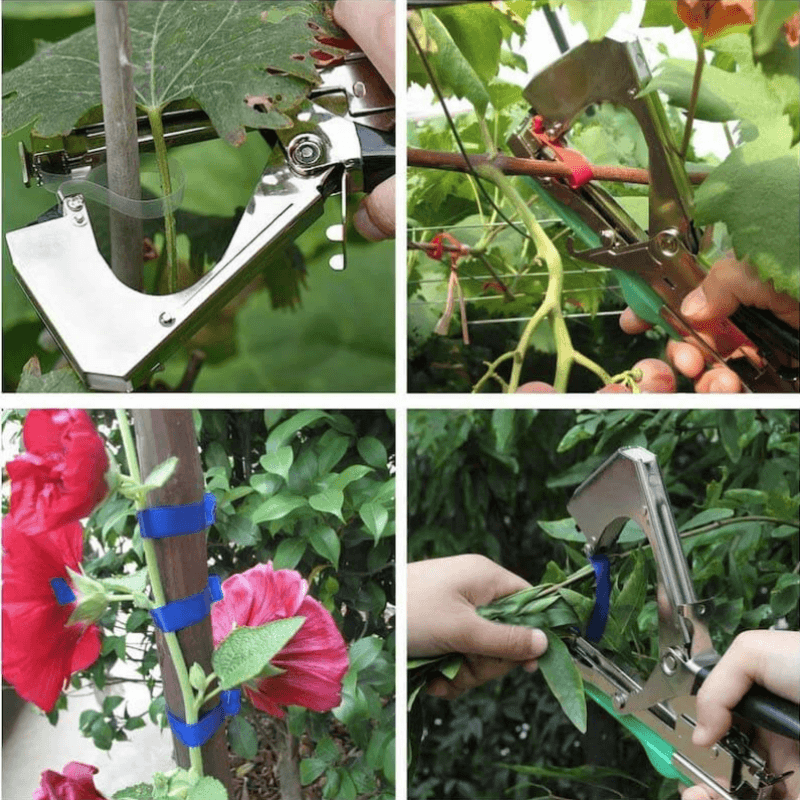 Plant Support Tool Set – Easy Plant Tying System for Climbing Plants, Flowers & Vegetables