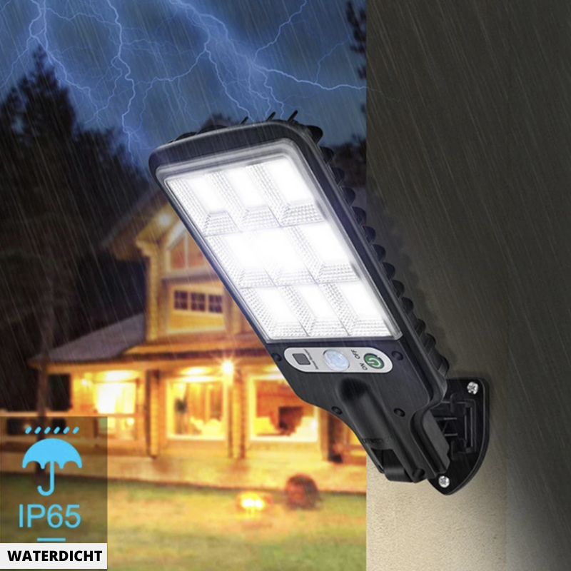 SolarBright Motion Sensor Garden Lamp – Wireless IP65 Outdoor LED Light with Remote Control & 6000K Cool White Illumination