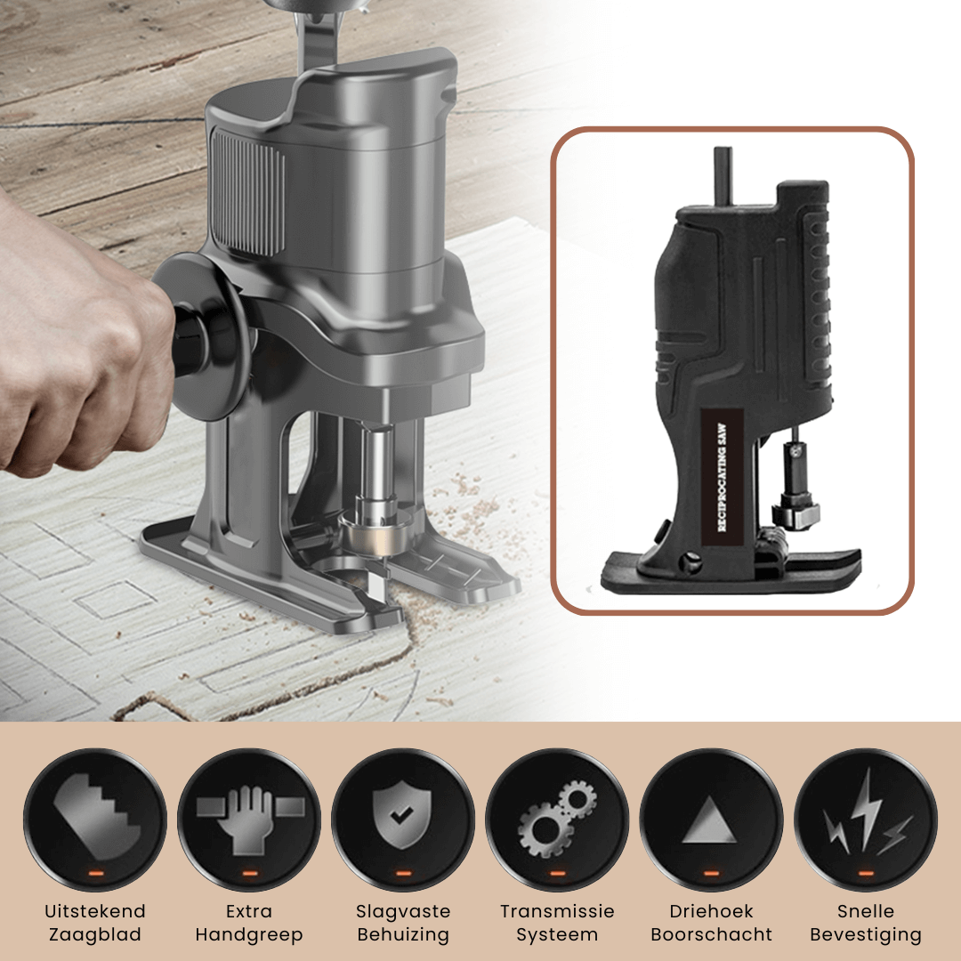 Bladeex Drill Adapter – Convert Your Drill into a Powerful Reciprocal Saw for Wood & Metal Cutting