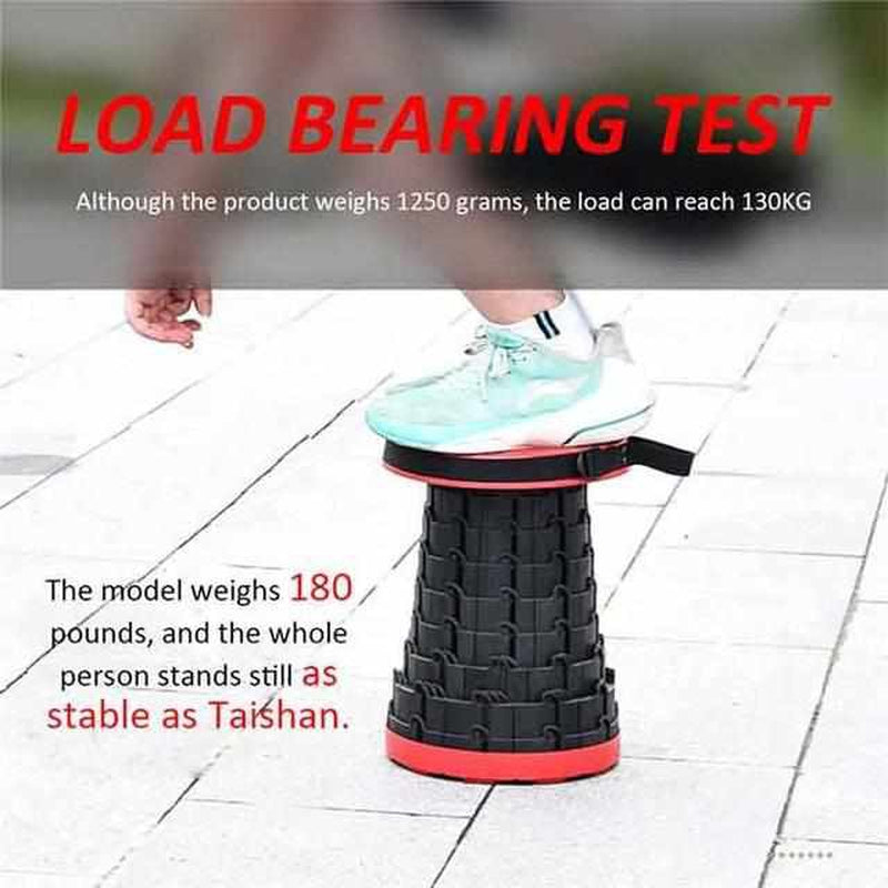 Telescopic Folding Stool – Adjustable Portable Seat for Indoor & Outdoor Comfort