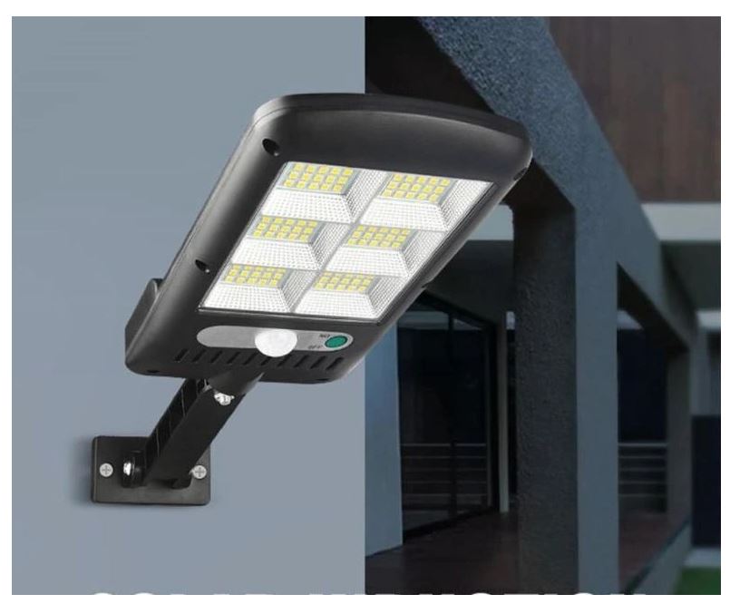 SolarBright Motion Sensor Garden Lamp – Wireless IP65 Outdoor LED Light with Remote Control & 6000K Cool White Illumination