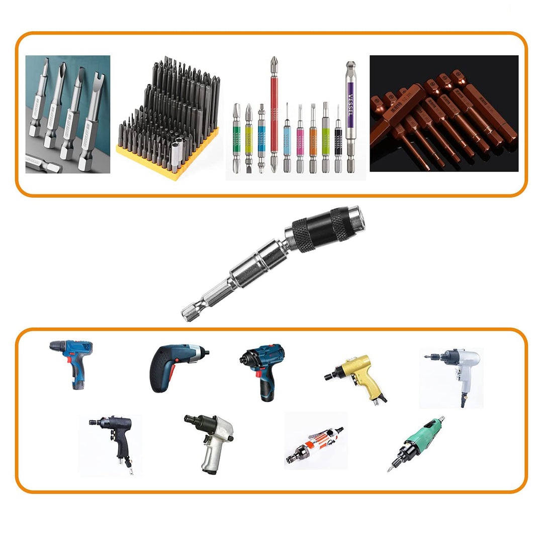 FlexiMag – 180° Magnetic Bit Holder for Tight Space Drilling