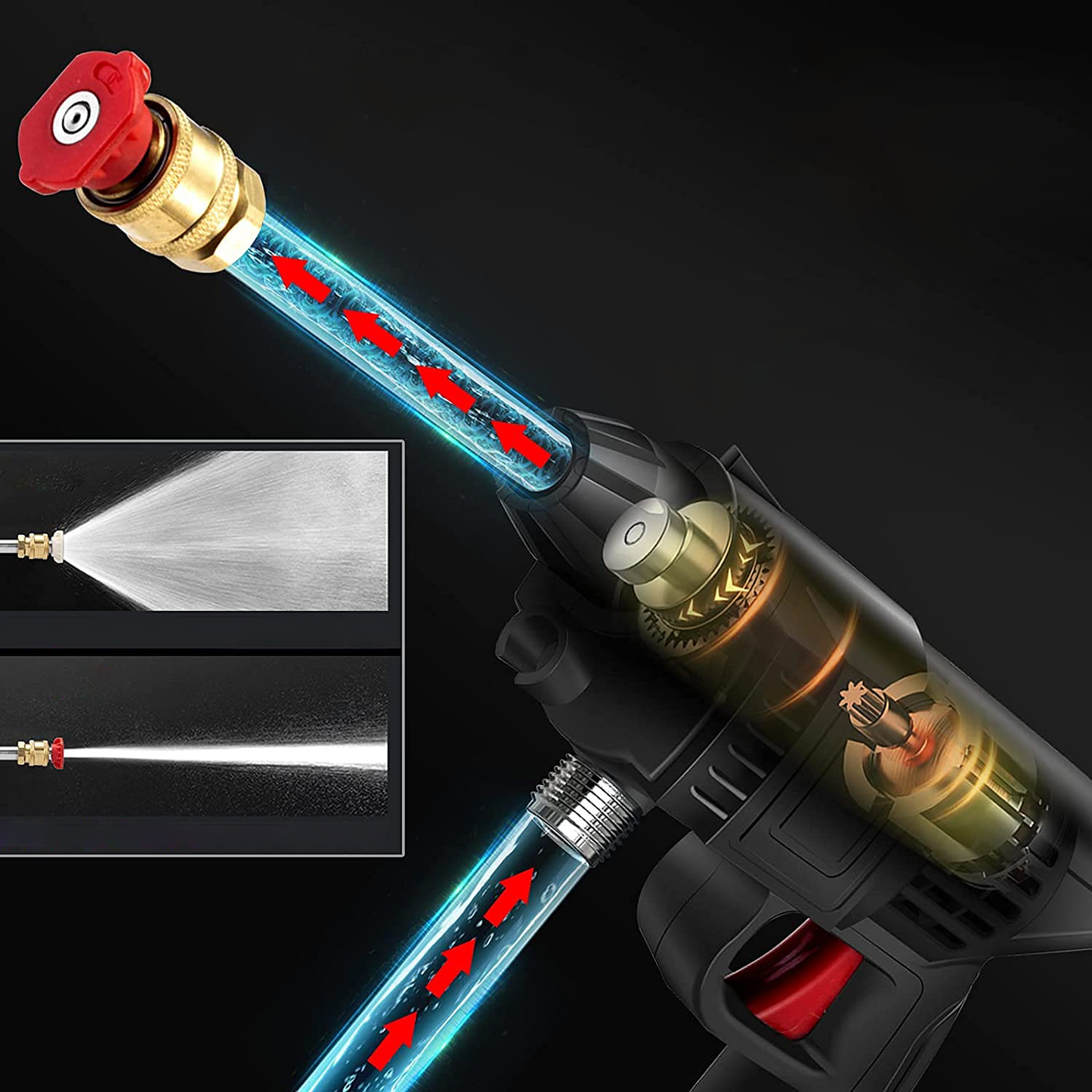 Portable Electric High-Pressure Cleaner – Powerful Cordless Washer with Long Battery Life