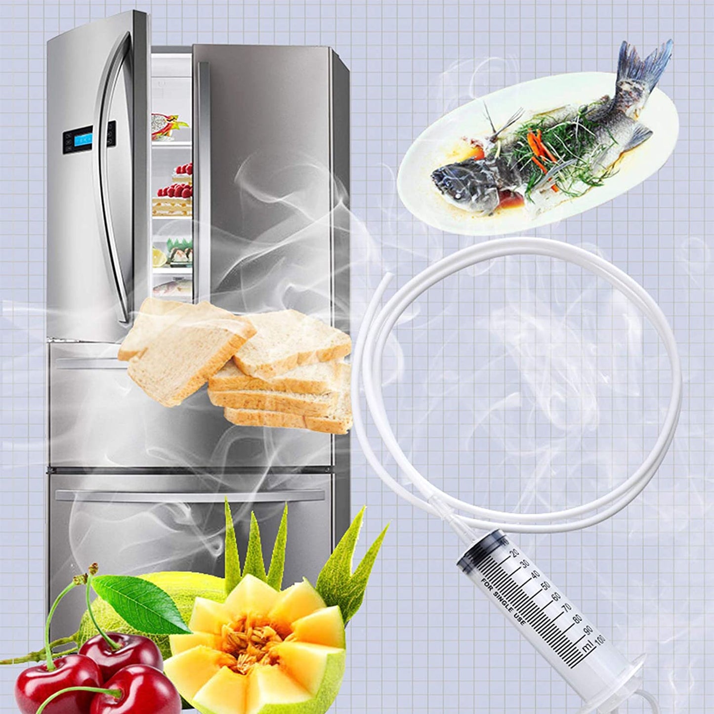 FridgeFresh Pro – Drainage Hole Cleaner Kit for Odor-Free & Leak-Proof Refrigerators