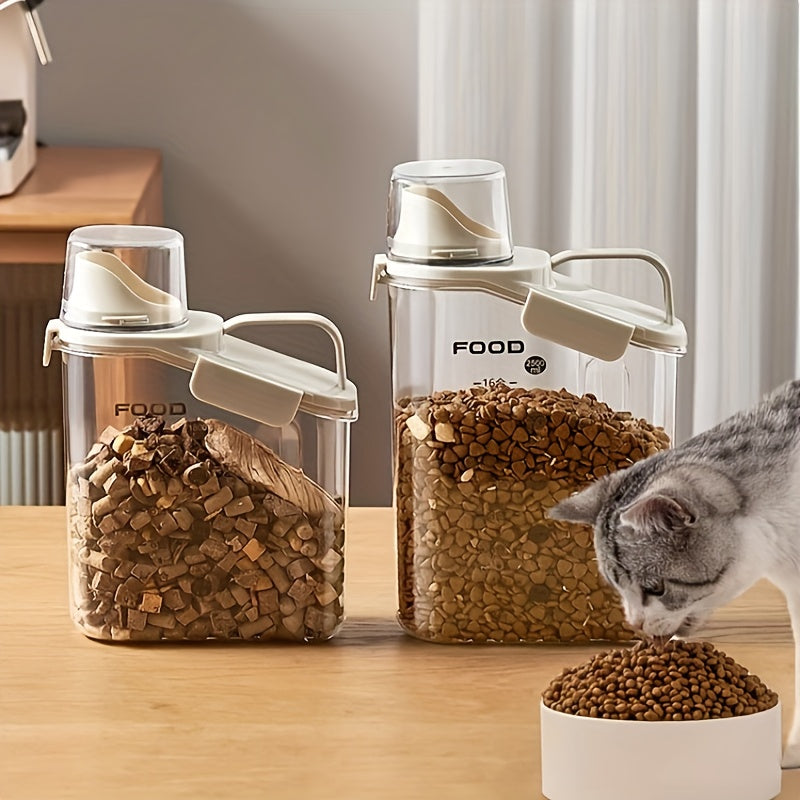 Fresh Food Container – Airtight Storage + Measuring Cup for Pet Food Freshness