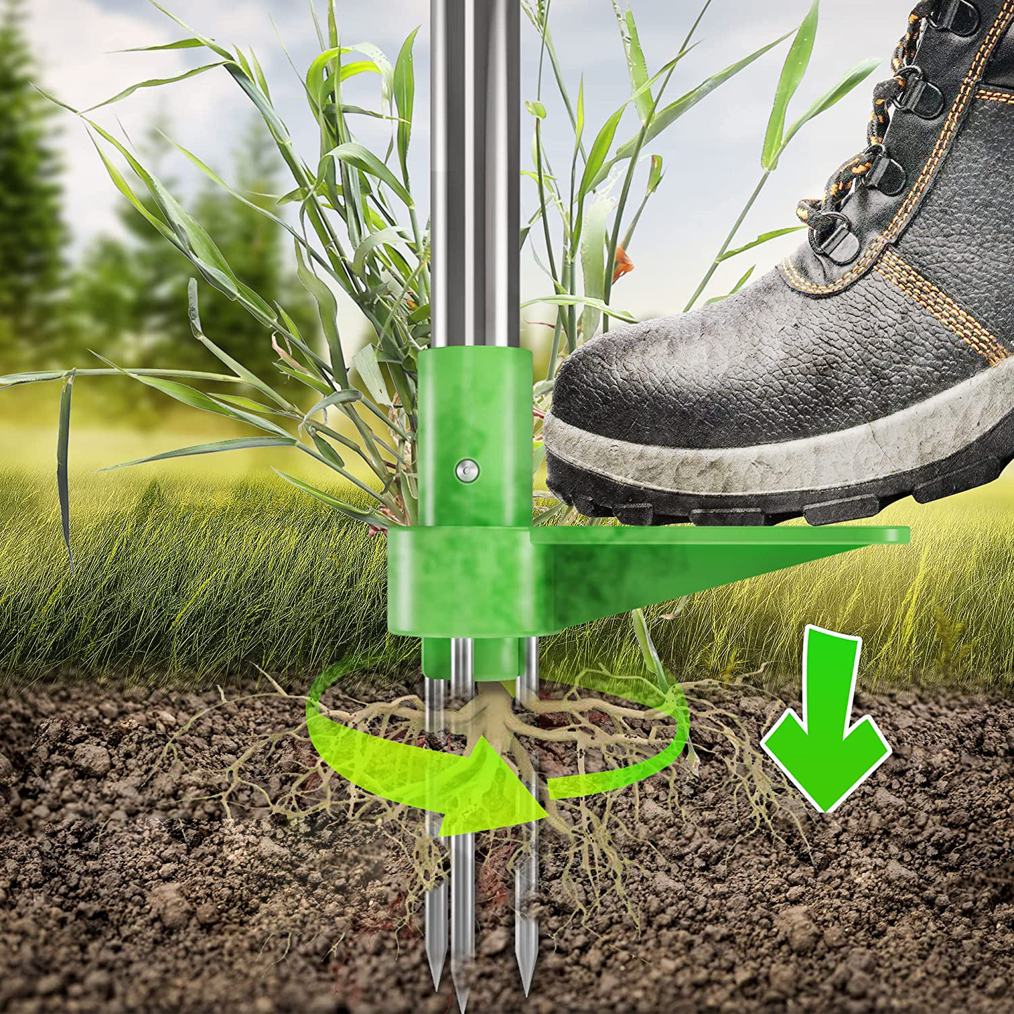 Efficient Standing Weed Puller – Upright Design for Back-Friendly Weed Removal