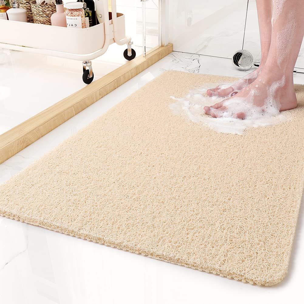 Aqualuxe Shower Mat – Non-Slip, Quick-Drying Mat with Hygienic Drainage Design