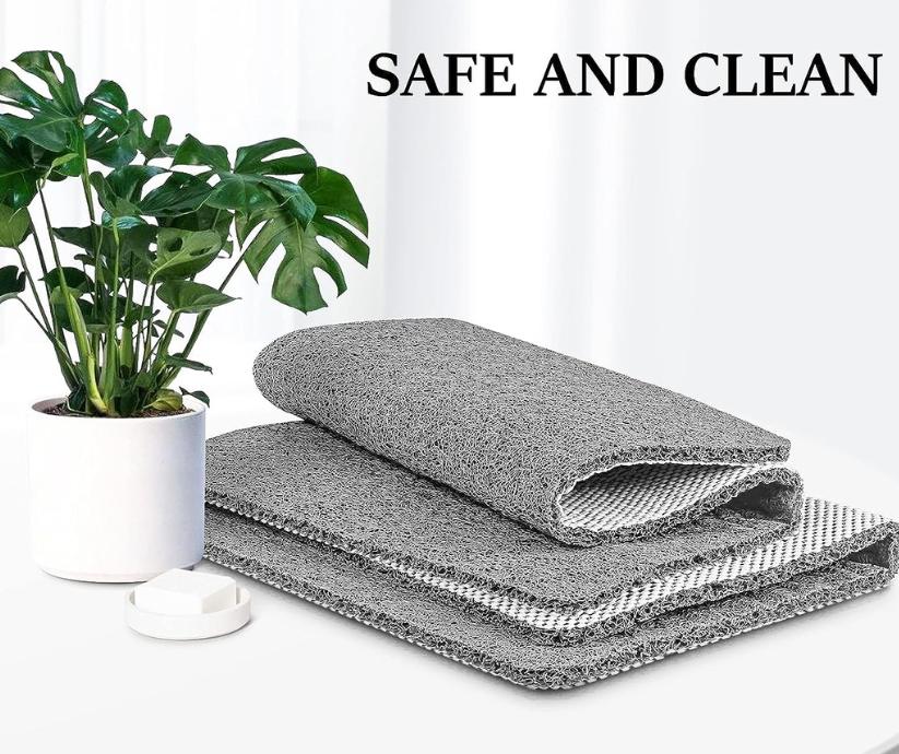Aqualuxe Shower Mat – Non-Slip, Quick-Drying Mat with Hygienic Drainage Design