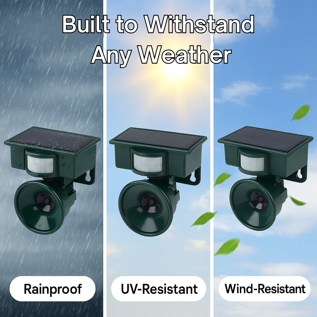 Birdguard Sensor – Motion-Activated Bird Repeller for Quiet Outdoor Spaces