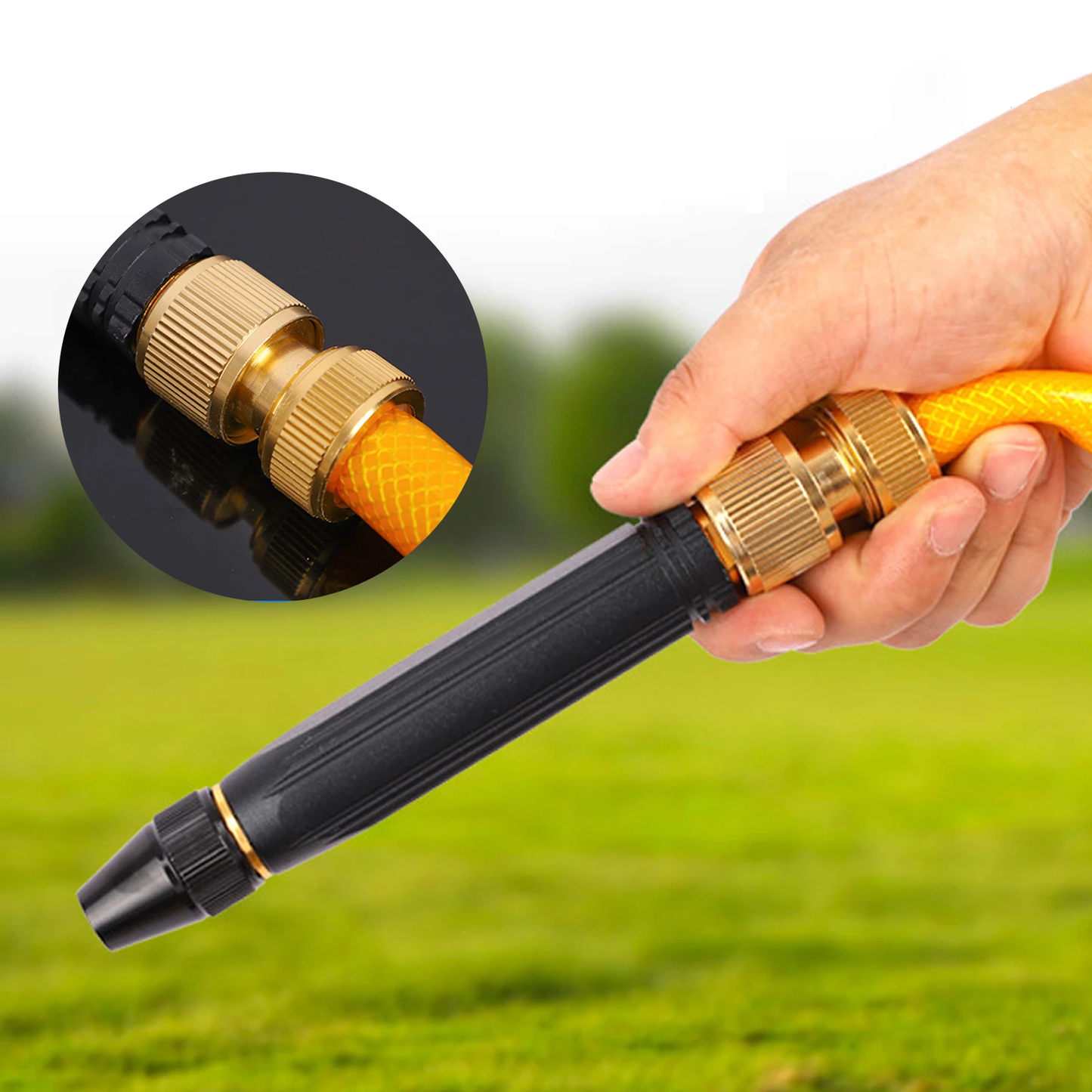 JetForce Nozzle – High-Pressure Garden Hose Sprayer for Efficient Outdoor Cleaning