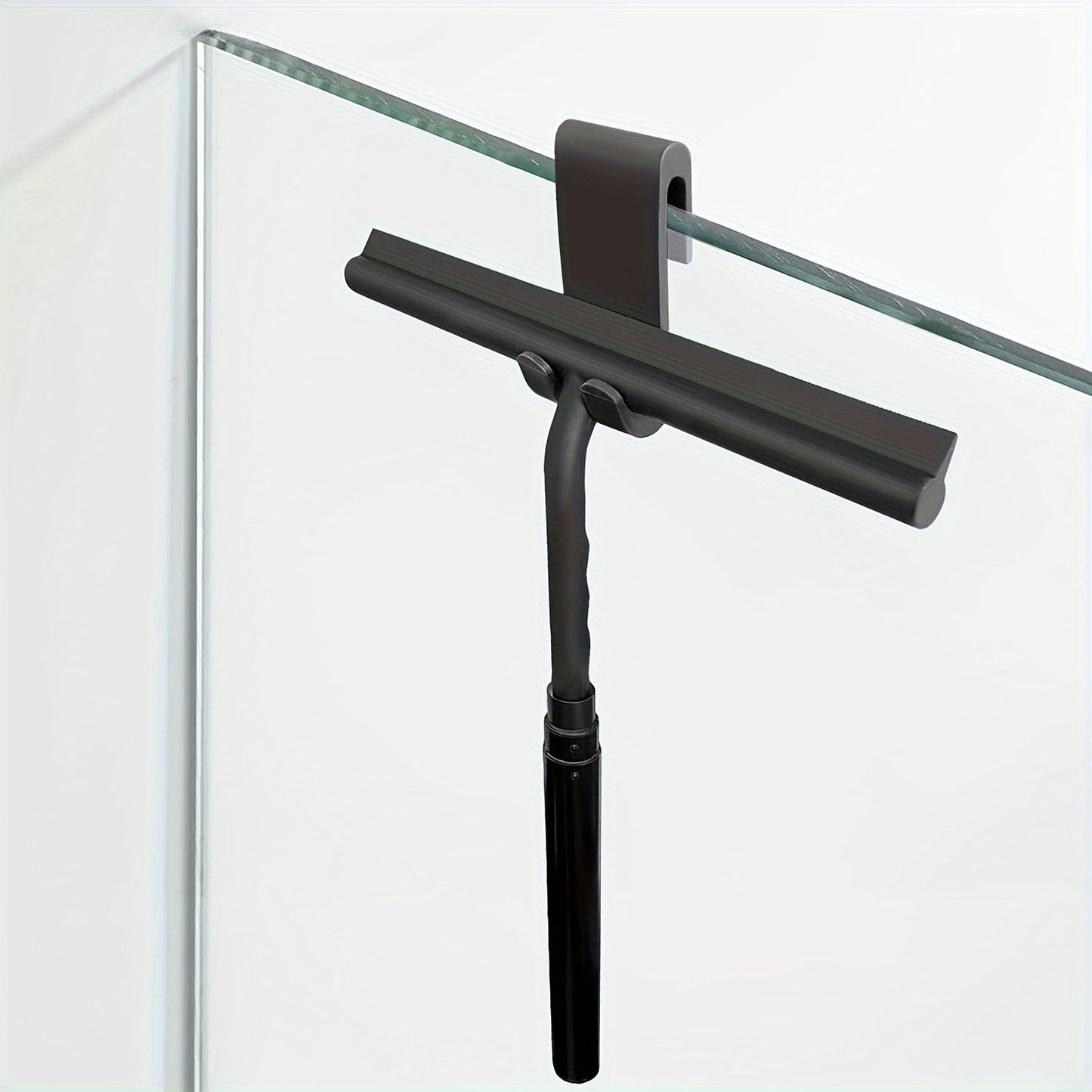 Deluxe Shower Squeegee – Telescopic 2-in-1 Glass & Floor Cleaner with No-Drill Mount