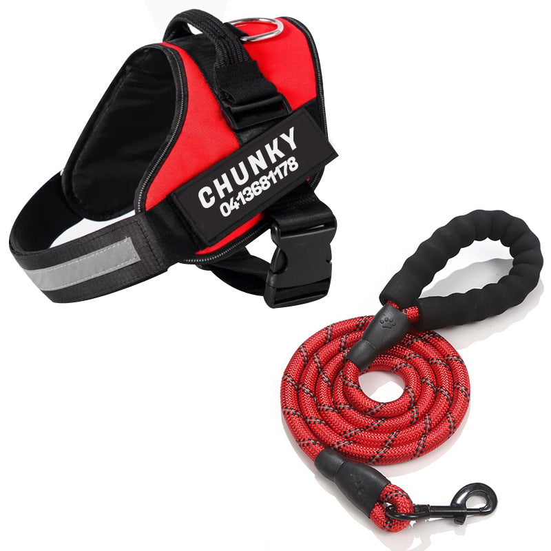 Dogsafe Harness – Reflective, No-Pull Dog Harness with Personalizable Name Tag