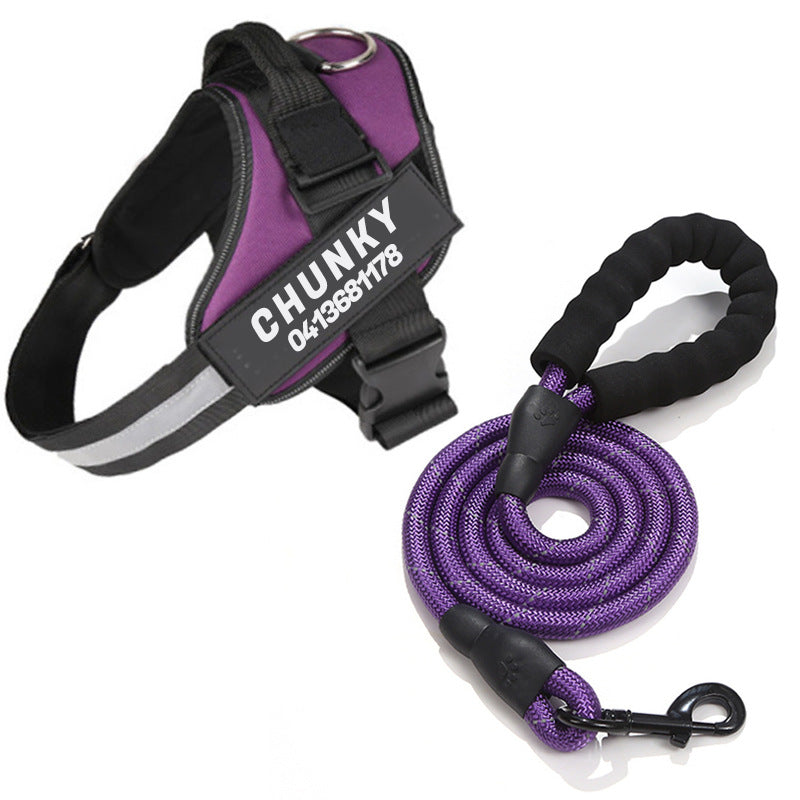 Dogsafe Harness – Reflective, No-Pull Dog Harness with Personalizable Name Tag