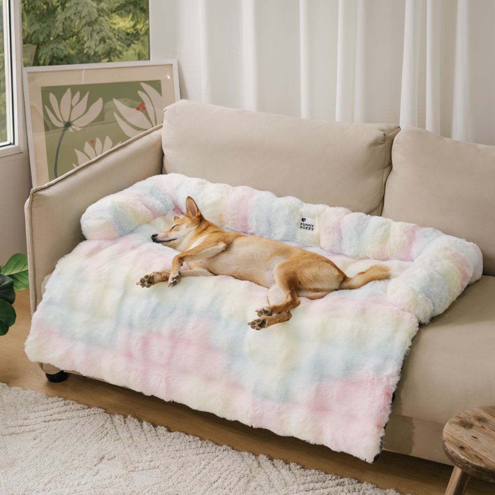 Plushnest – Cozy Sofa Bed for Dogs + Sofa Protector with Anti-Slip Base