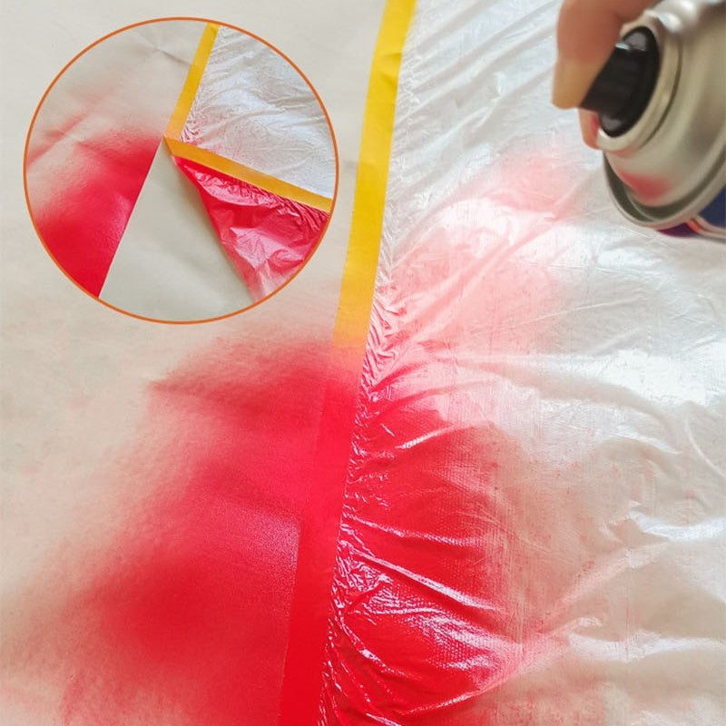 Protective Film with Adhesive Tape – Tear-Resistant Surface Cover for Renovation & Painting