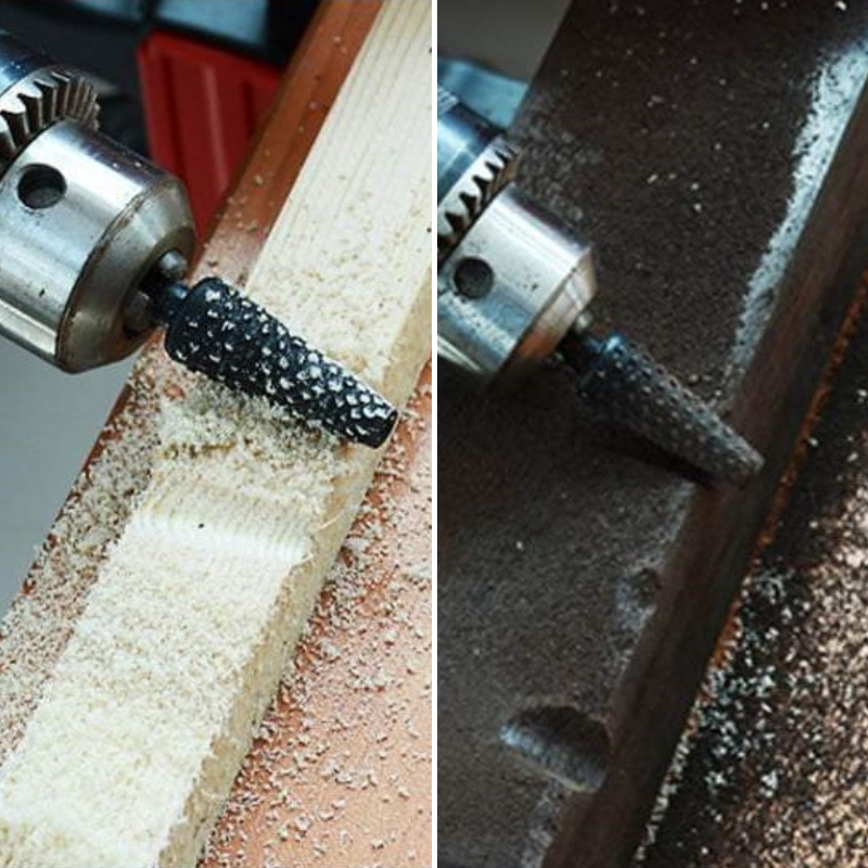 Rotary Burr Set – High-Carbon Steel Drill Bits for Wood & Metal Engraving