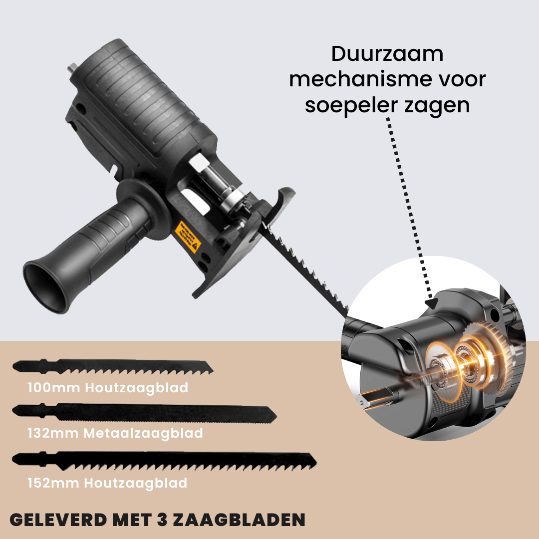 Bladeex Drill Adapter – Convert Your Drill into a Powerful Reciprocal Saw for Wood & Metal Cutting