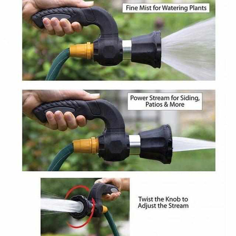 MegaBlaster Sprayhead – Adjustable Jet & Mist Hose Nozzle for Garden & Cleaning