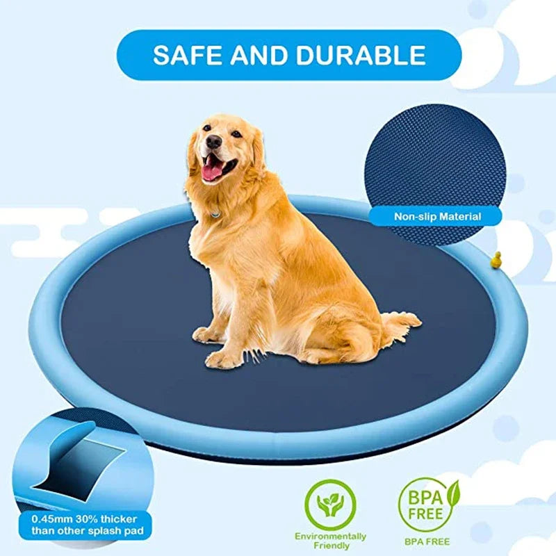 PetSplash – Interactive Water Pad for Dogs with Sprinkler Cooling Fun