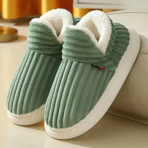 Women's Winter Indoor Slippers with Plush Lining and Anti-Slip Sole
