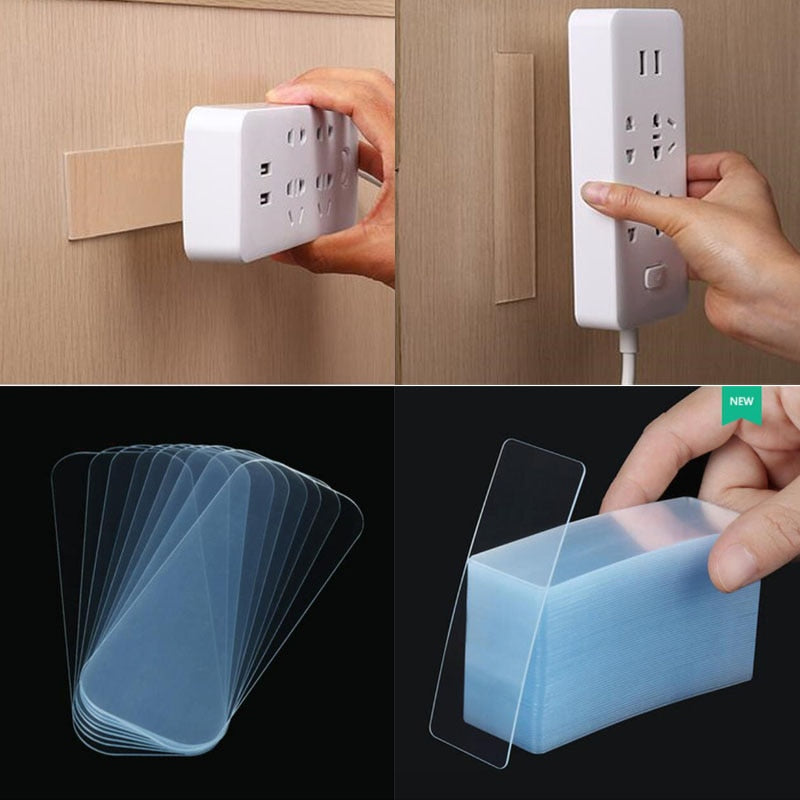 Double-Sided Adhesive Tape – Reusable, Nail-Free Mounting Solution with Strong Nano Grip