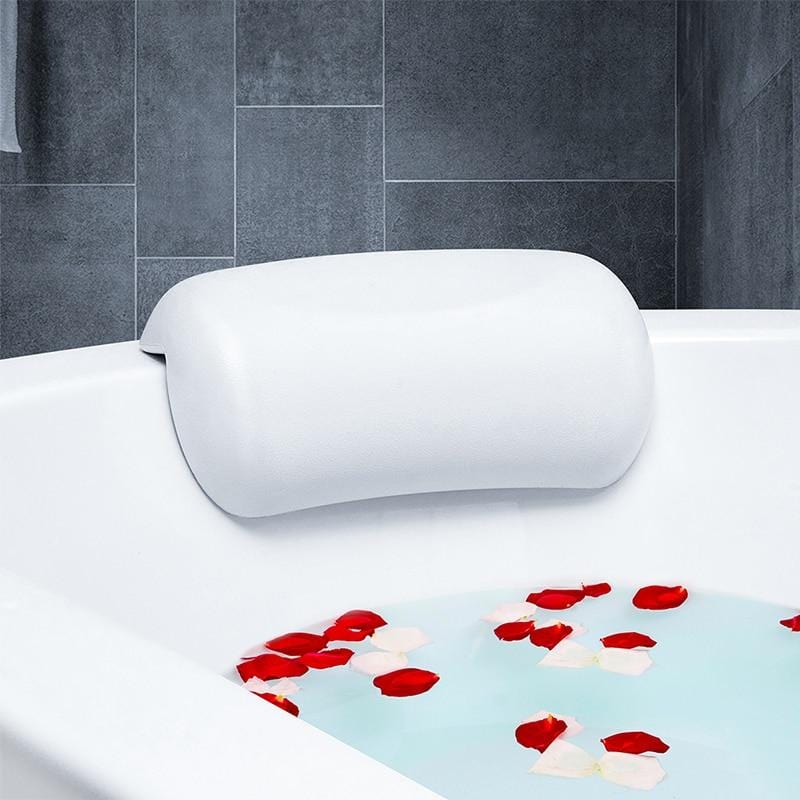 AquaCloud Premium Bath Pillow – Ergonomic Neck and Head Support for Spa-Like Relaxation at Home