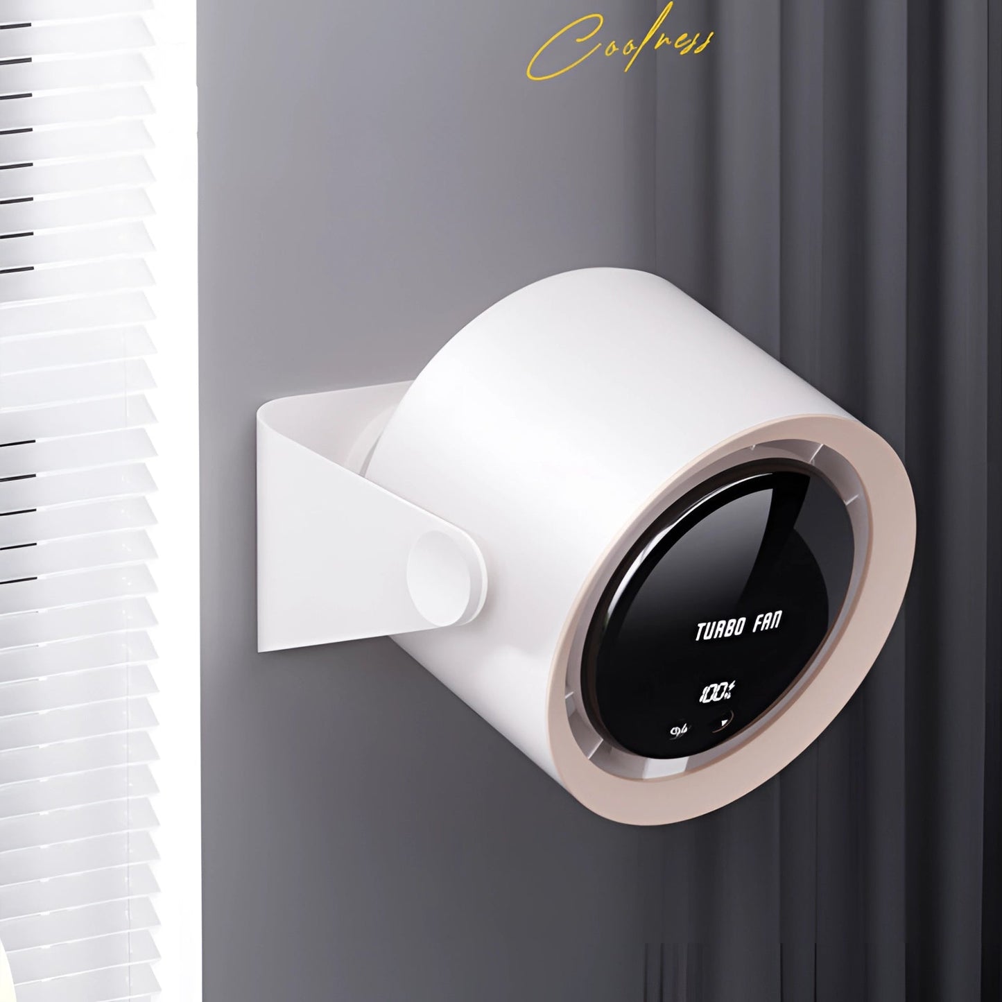 Bladeless Turbo Fan with LED Display – Compact, Quiet Cooling Solution for Bedrooms and Living Rooms