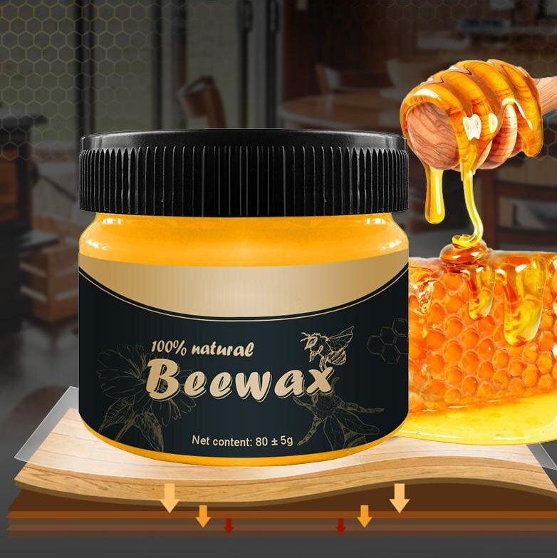 Fast Wood Cleaner and Polisher – Natural Beeswax Formula for Deep Cleaning & Long-Lasting Wood Protection