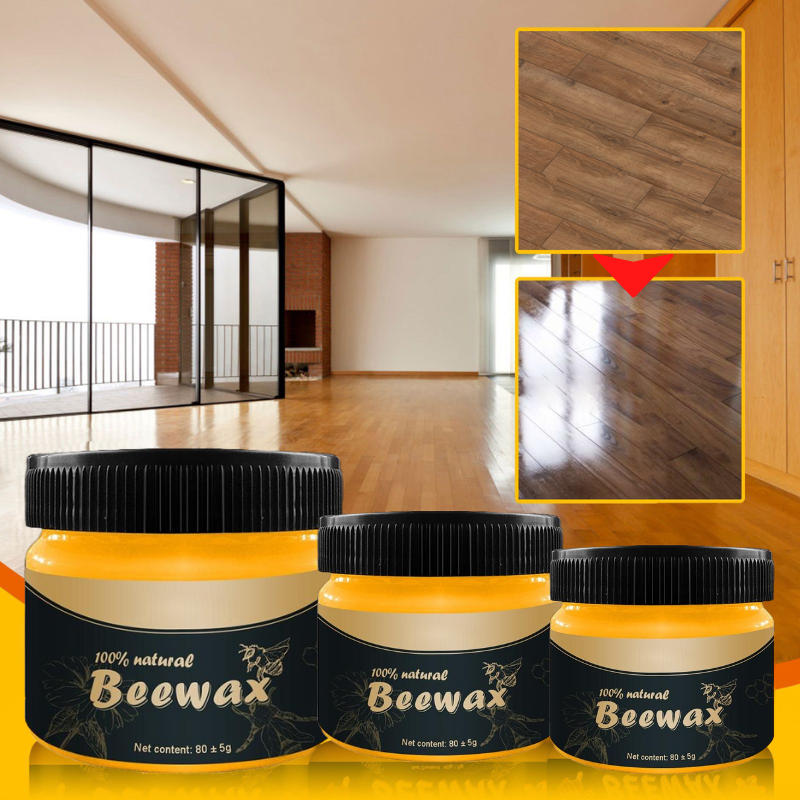 Fast Wood Cleaner and Polisher – Natural Beeswax Formula for Deep Cleaning & Long-Lasting Wood Protection