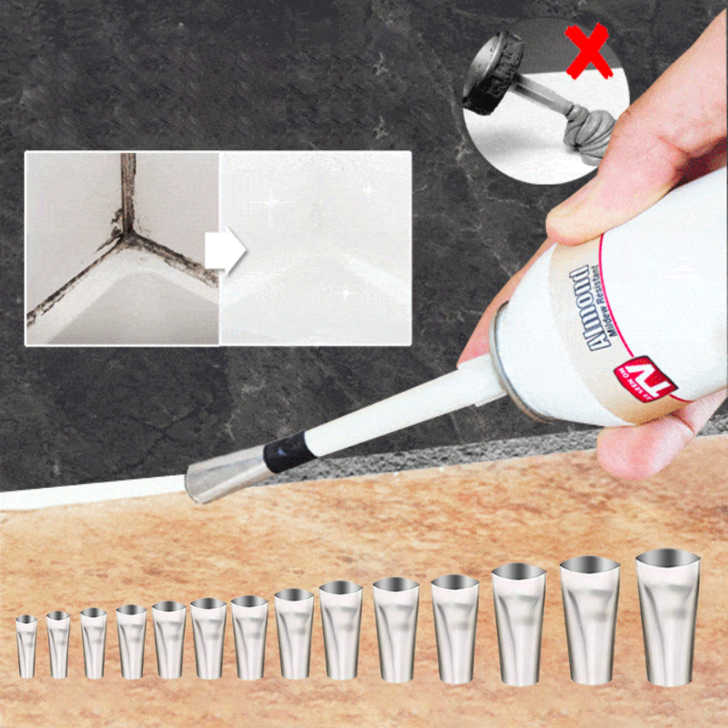 EasyCaulking Pro – 14-in-1 Stainless Steel Applicator Set for Seamless Sealing