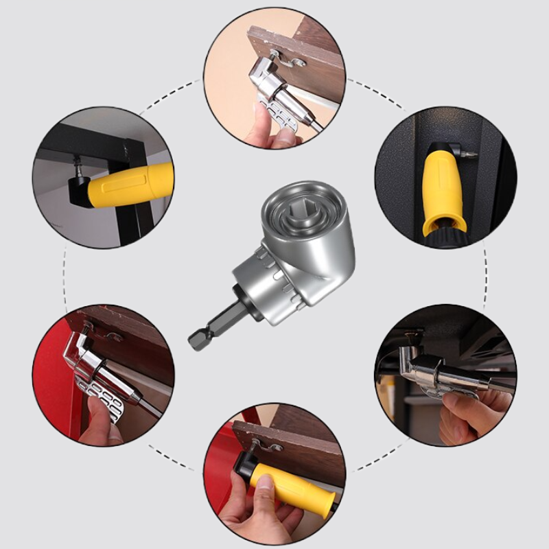 Corner Drill Adapter – 105° Angle Attachment for Tight Space Screwdriving