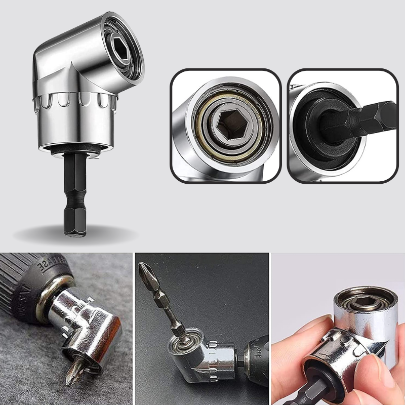 Corner Drill Adapter – 105° Angle Attachment for Tight Space Screwdriving