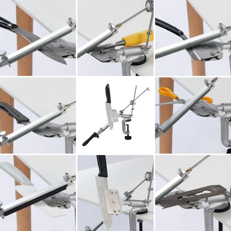Knife Sharpener Pro – Precision Sharpening with 7-Stone System & Adjustable Angle Guide