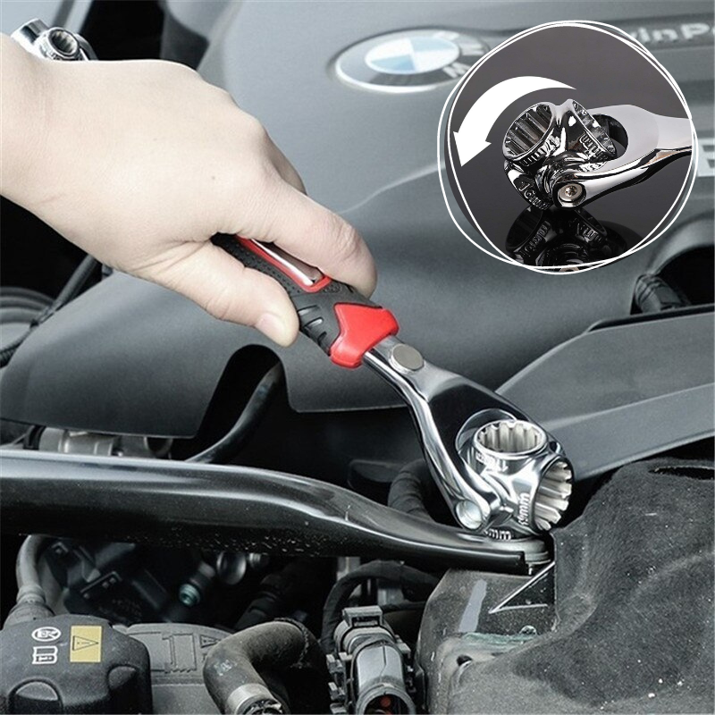 VersaWrench 48-in-1 – Multifunctional Universal Socket Wrench for Fast & Flexible Repairs