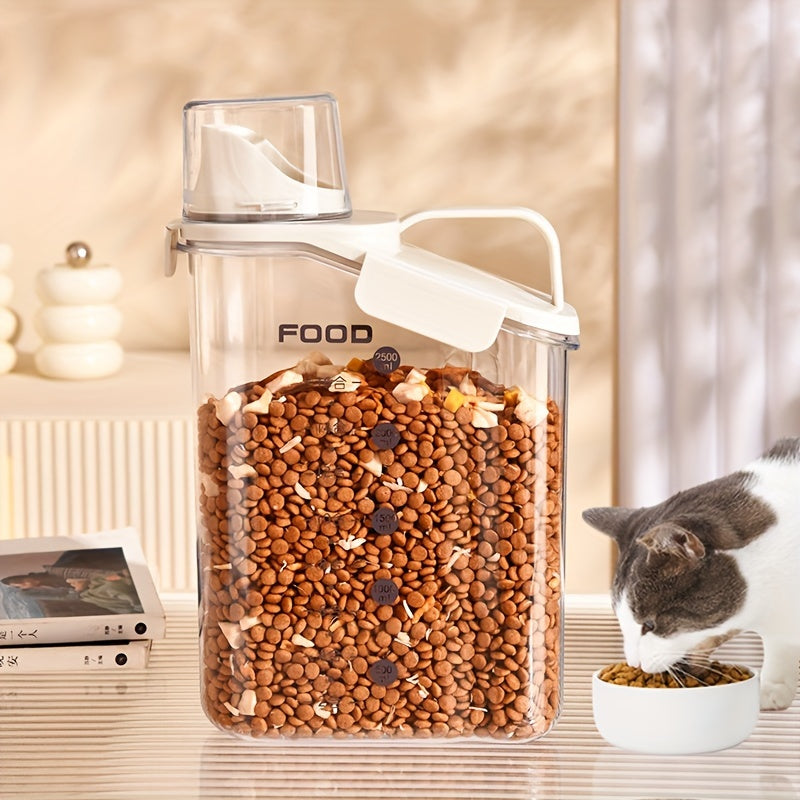 Fresh Food Container – Airtight Storage + Measuring Cup for Pet Food Freshness