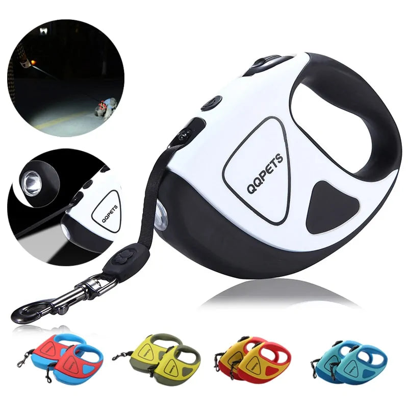Safepaw – LED Retractable Dog Leash for Safe Walks Day & Night
